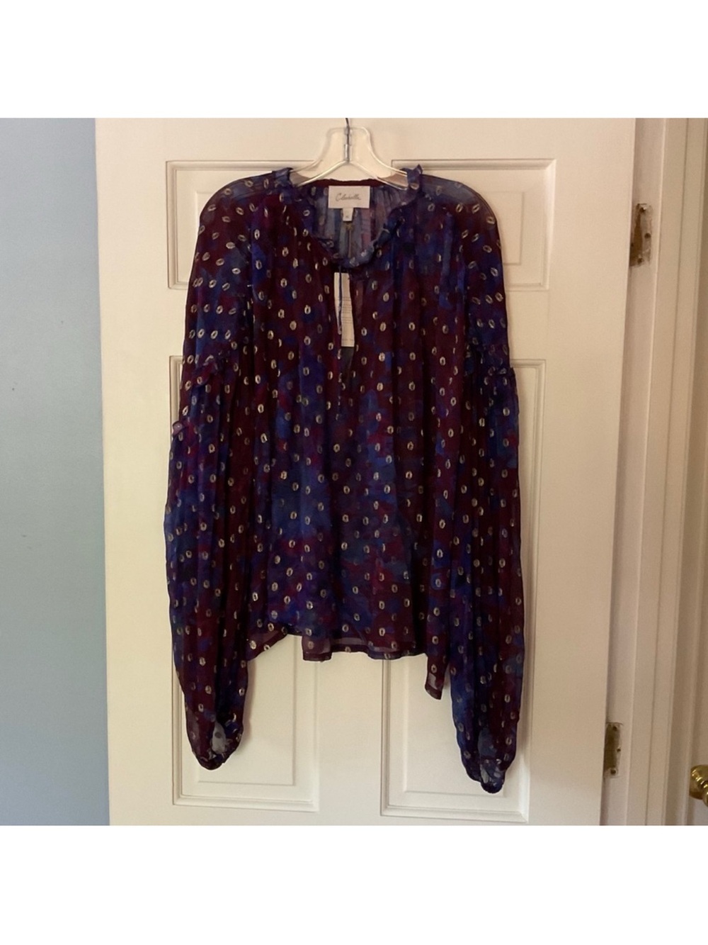 Cleobella Dara Top Purple Blue
Confetti Print Blouse Size XL - Picture 5 of 12